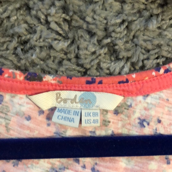 Sweet floral boden tank top sz4 - Picture 2 of 4